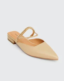 Fashion Belle & Bloom On The Go Leather Flat - Sand