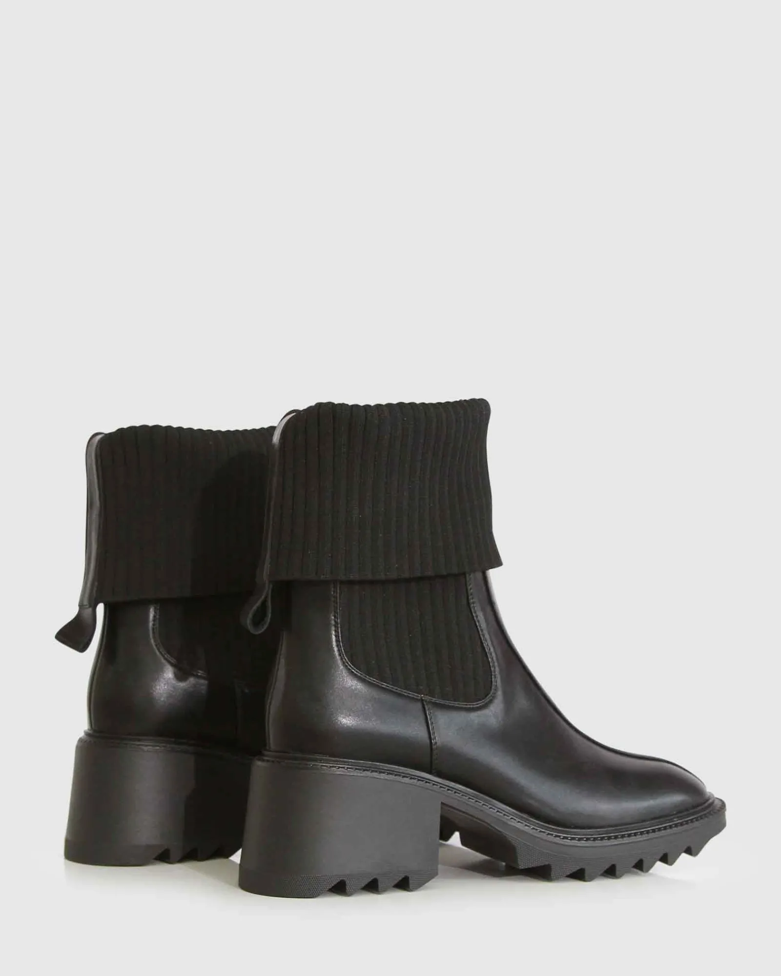 Outlet Belle & Bloom Perfect Illusion Knit Boot - Black