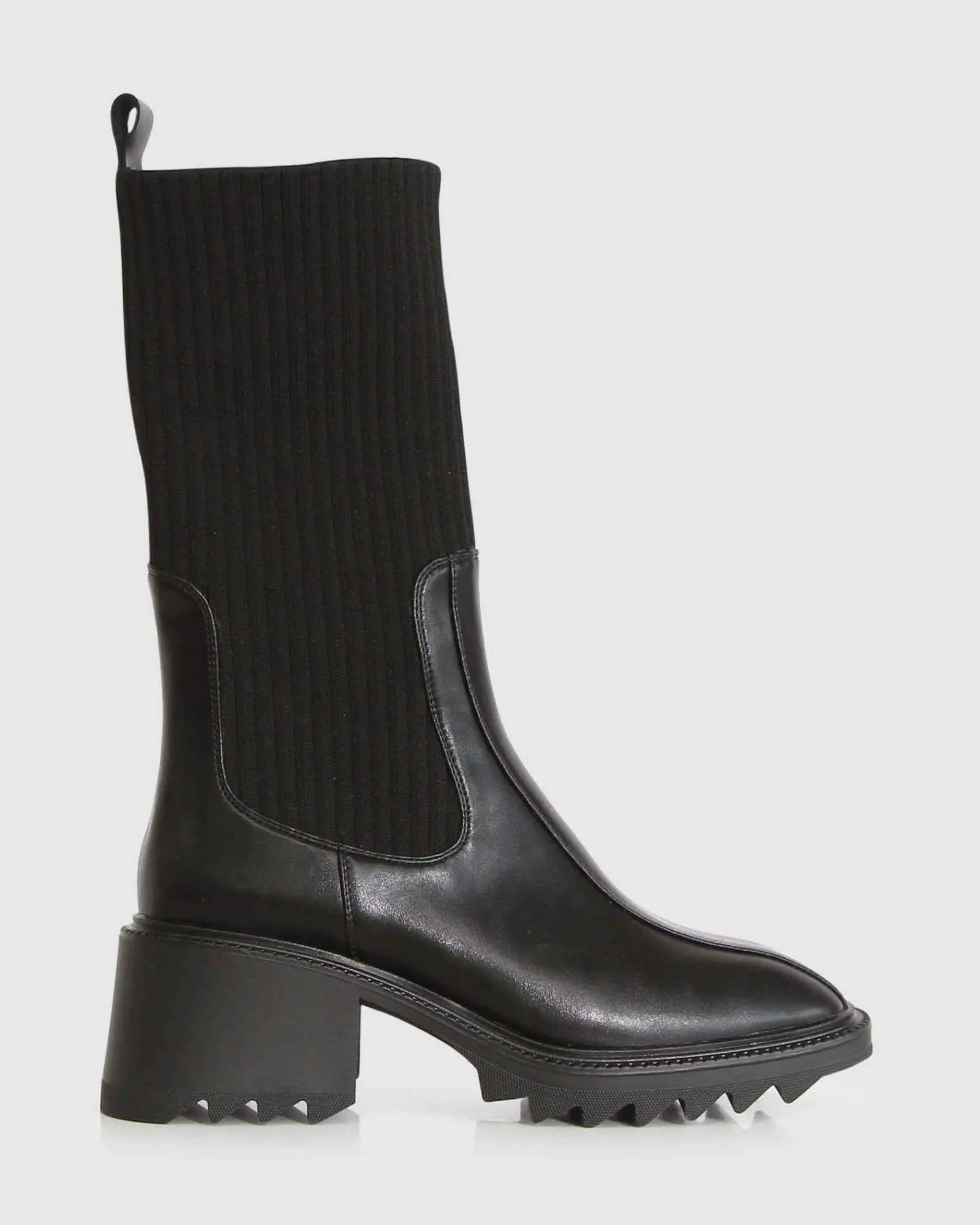 Outlet Belle & Bloom Perfect Illusion Knit Boot - Black
