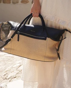 Hot Belle & Bloom Poem To Nowhere Weekender Bag - Black/Oat
