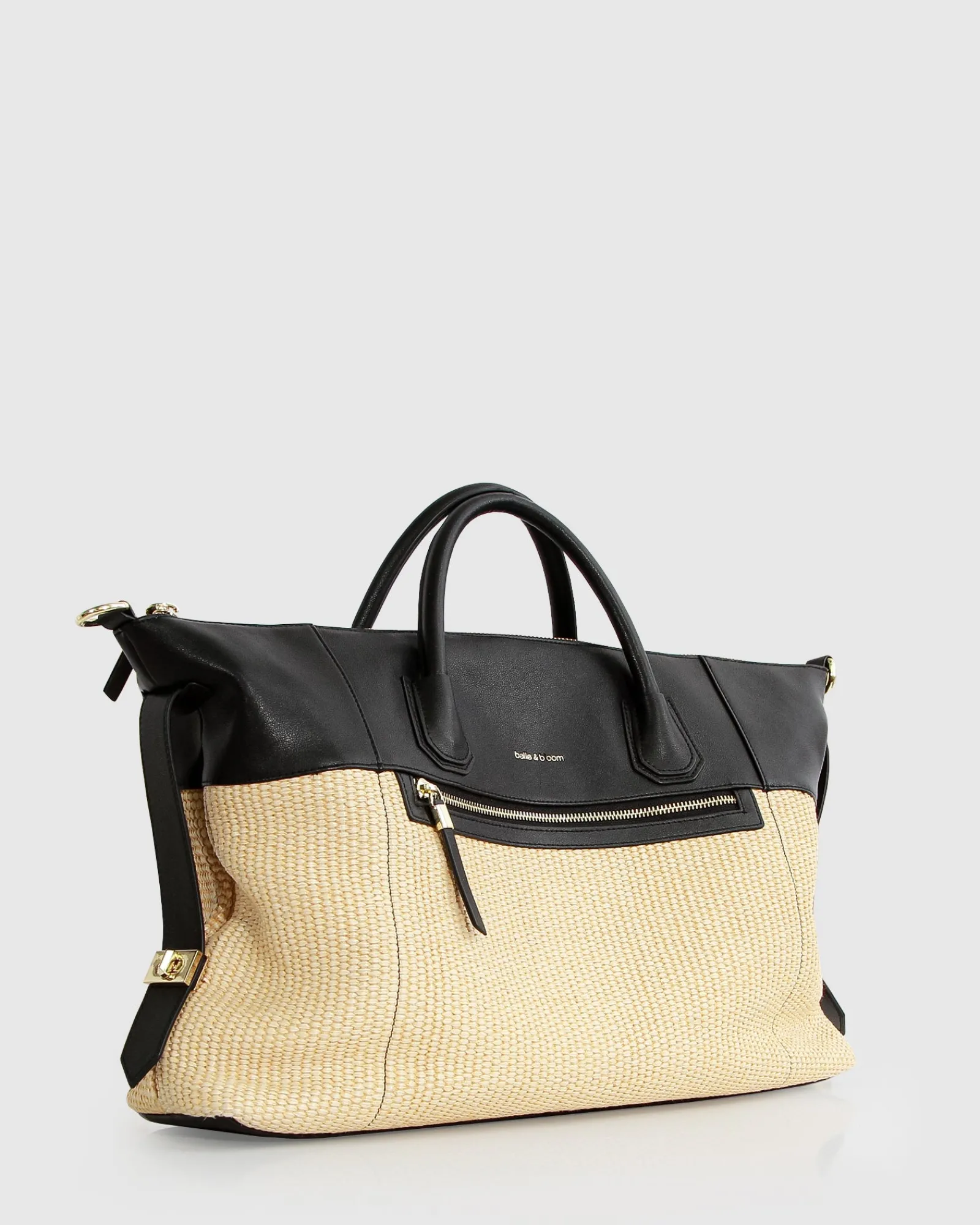 Hot Belle & Bloom Poem To Nowhere Weekender Bag - Black/Oat