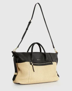 Hot Belle & Bloom Poem To Nowhere Weekender Bag - Black/Oat
