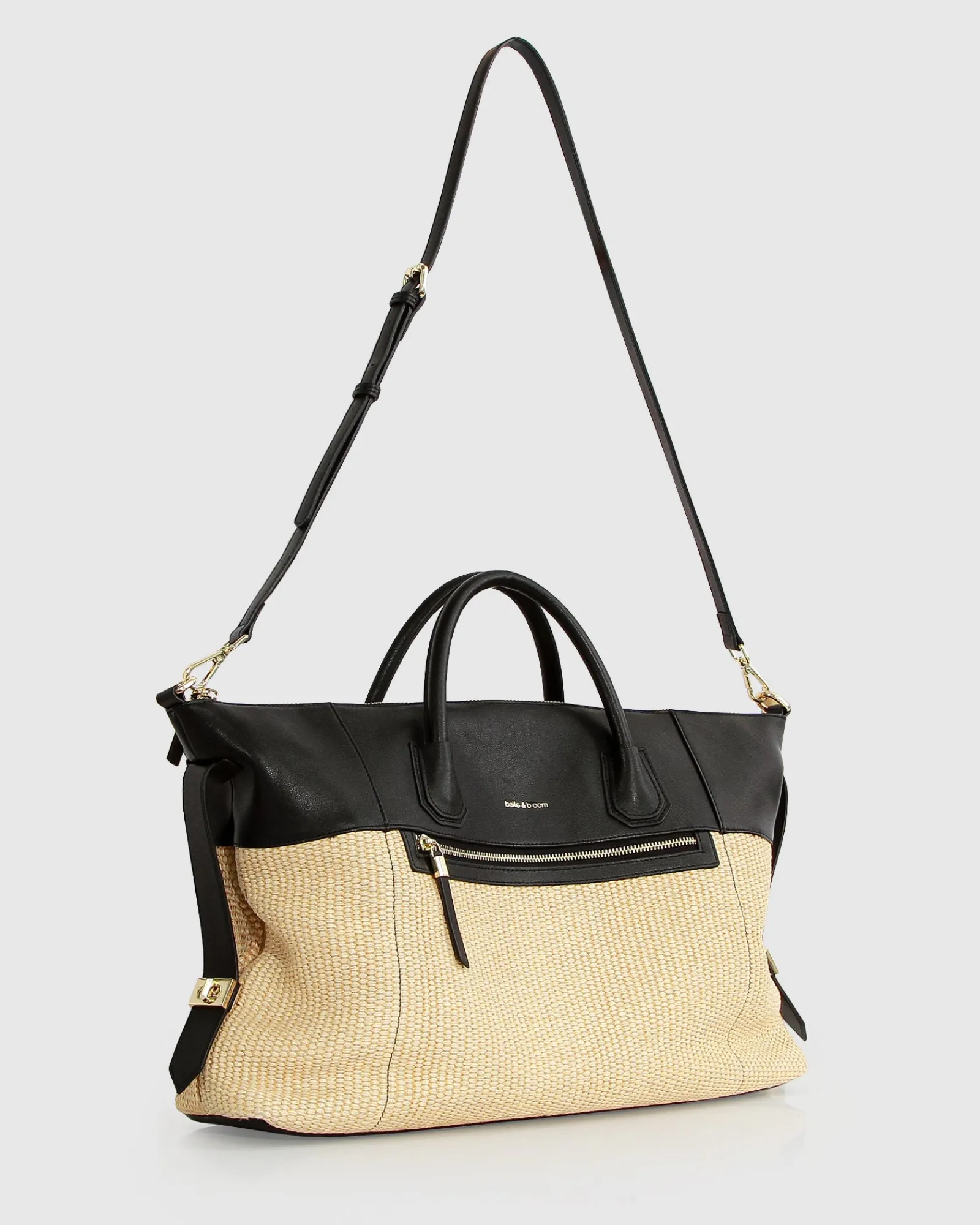 Hot Belle & Bloom Poem To Nowhere Weekender Bag - Black/Oat