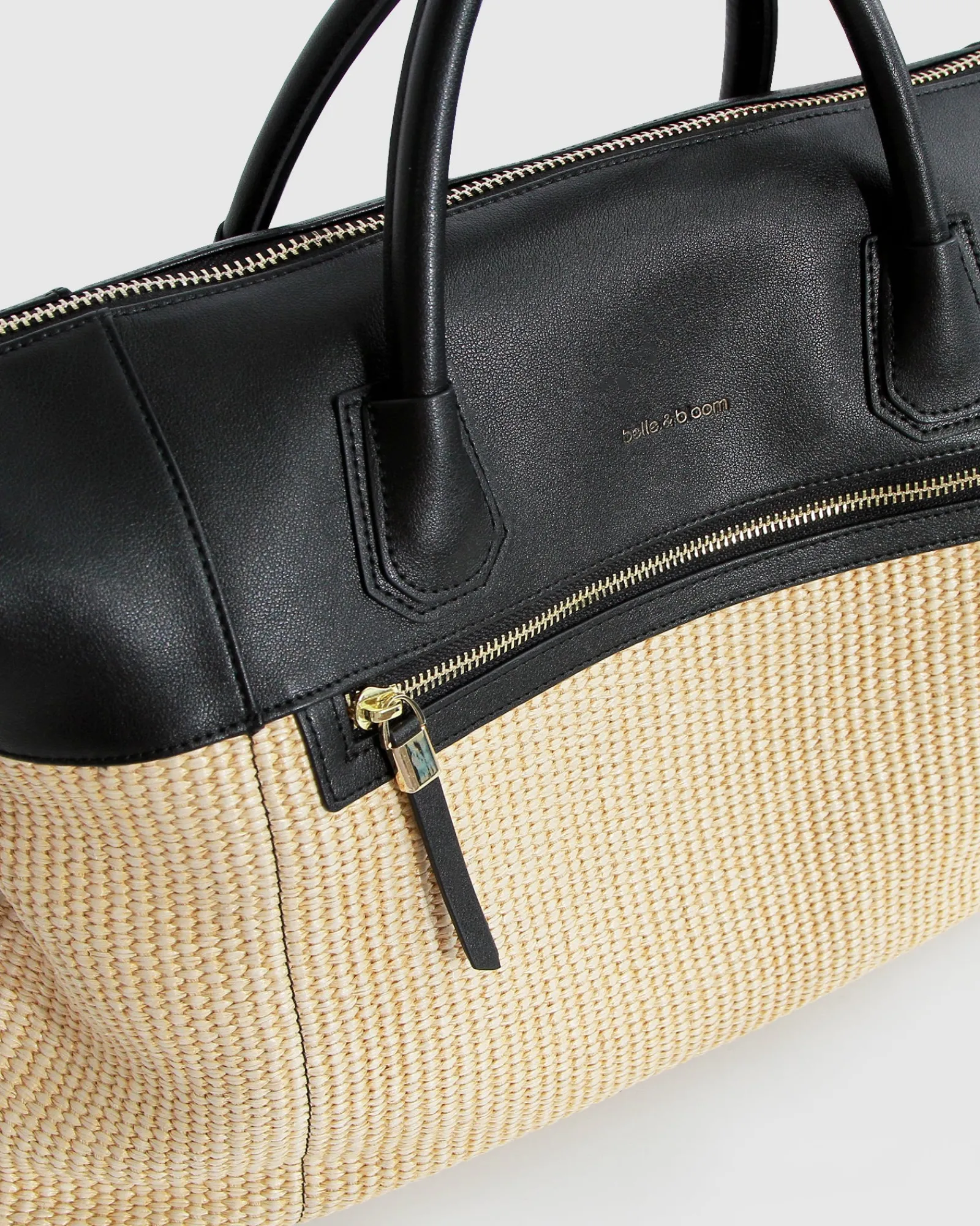 Hot Belle & Bloom Poem To Nowhere Weekender Bag - Black/Oat