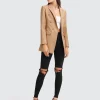 New Belle & Bloom Princess Polina Textured Weave Blazer - Camel