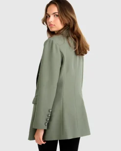 Clearance Belle & Bloom Princess Polina Textured Weave Blazer - Military