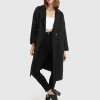 New Belle & Bloom Publisher Double-Breasted Wool Blend Coat - Black BreastedWoolBlendCoat-Black