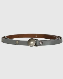 Hot Belle & Bloom Rock With Me Studded Belt - Grey