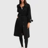 Clearance Belle & Bloom Shore To Shore Belted Wool Coat - Black