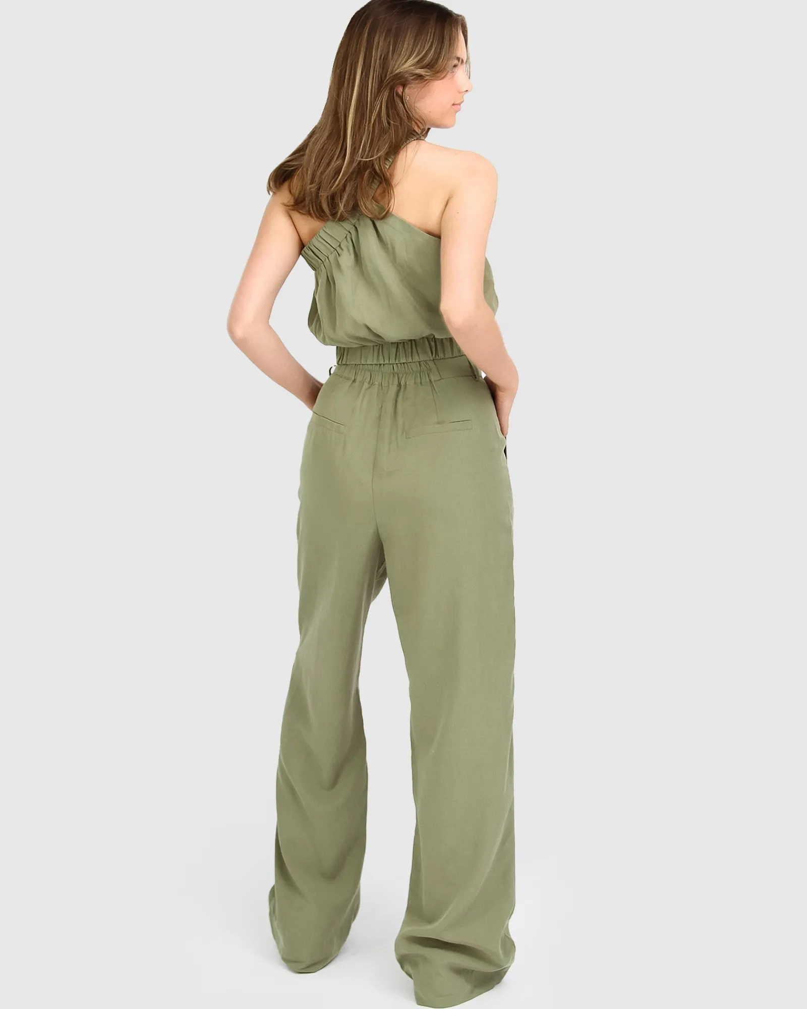 Best Belle & Bloom State of Play Wide Leg Pant - Army Green ArmyGreen