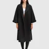 Online Belle & Bloom Stay Wild Oversized Wool Coat - Black