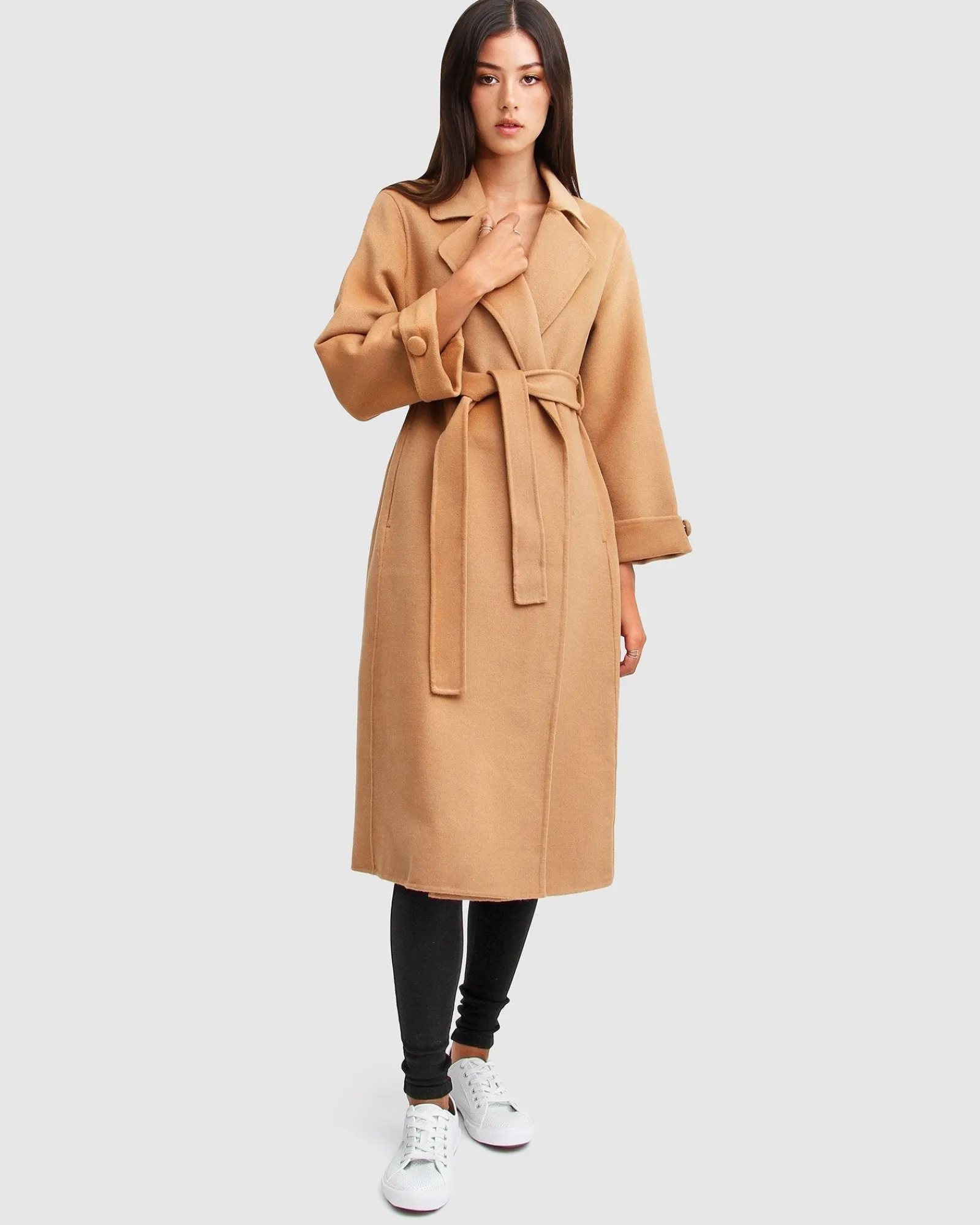 Best Belle & Bloom Stay Wild Oversized Wool Coat - Camel