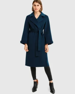 Fashion Belle & Bloom Stay Wild Oversized Wool Coat - Dark Teal DarkTeal