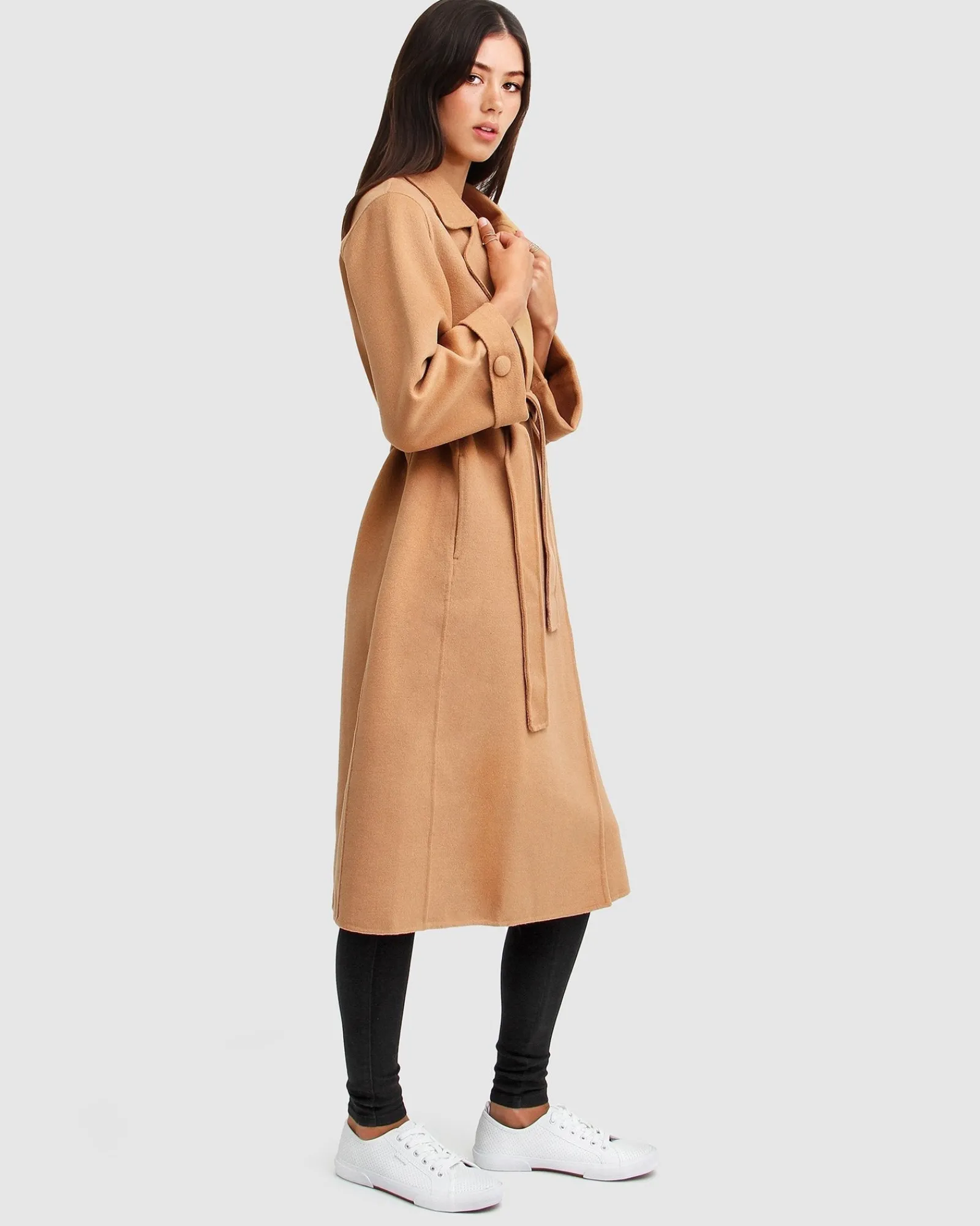 Best Belle & Bloom Stay Wild Oversized Wool Coat - Camel