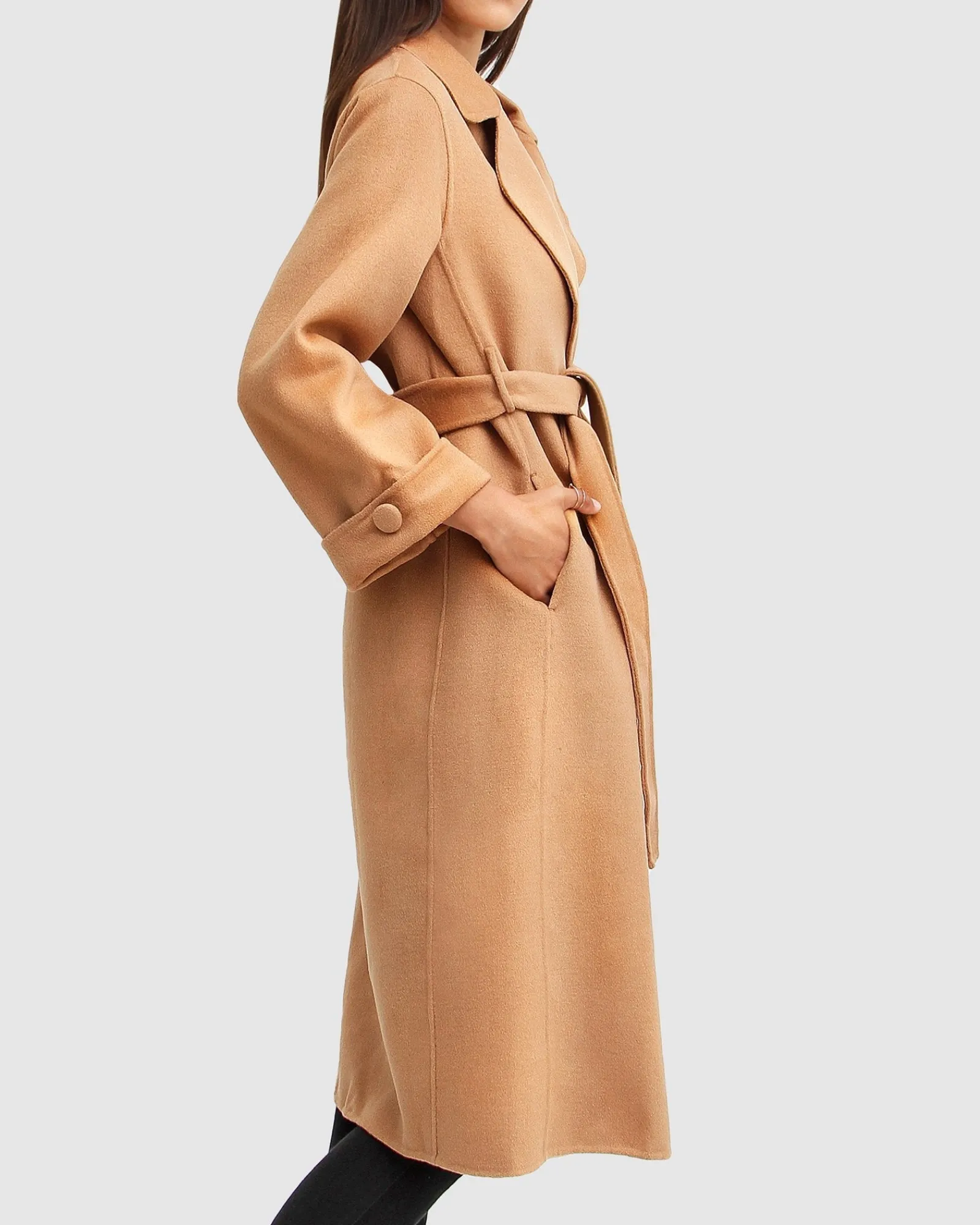 Best Belle & Bloom Stay Wild Oversized Wool Coat - Camel