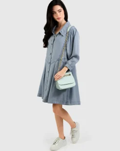 Best Belle & Bloom Supercut Denim Dress - Mid Denim MidDenim