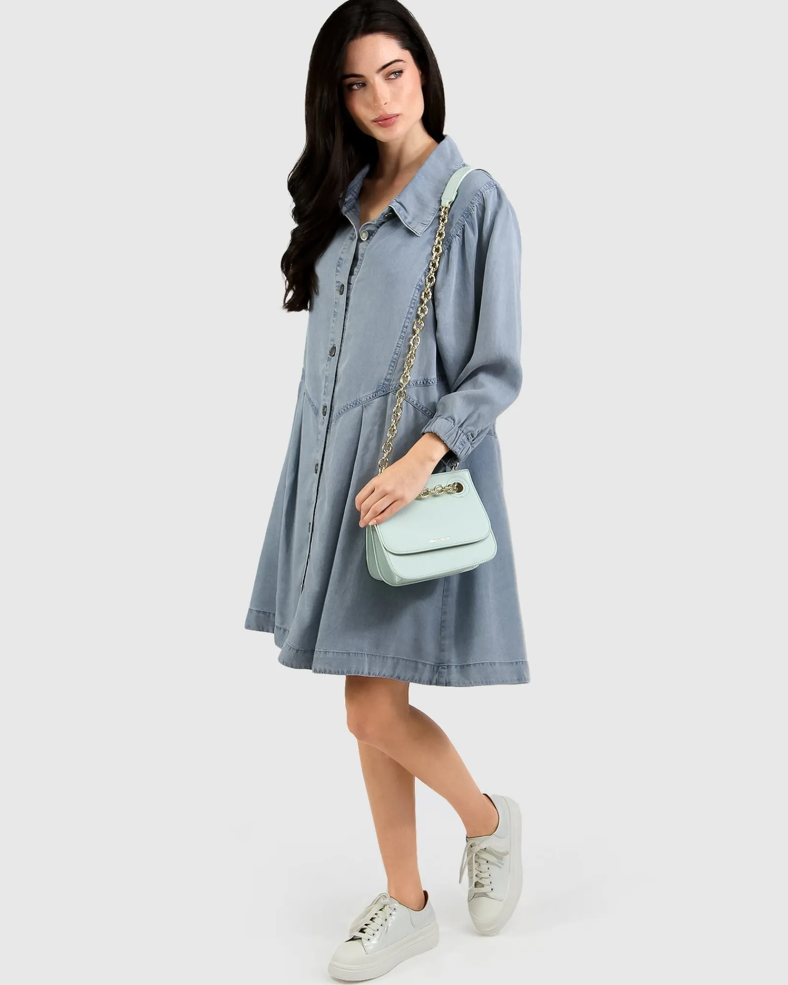 Best Belle & Bloom Supercut Denim Dress - Mid Denim MidDenim