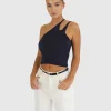 Sale Belle & Bloom Symphony Double Strap Knit Crop - Navy