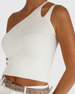 New Belle & Bloom Symphony Double Strap Knit Crop - Cream