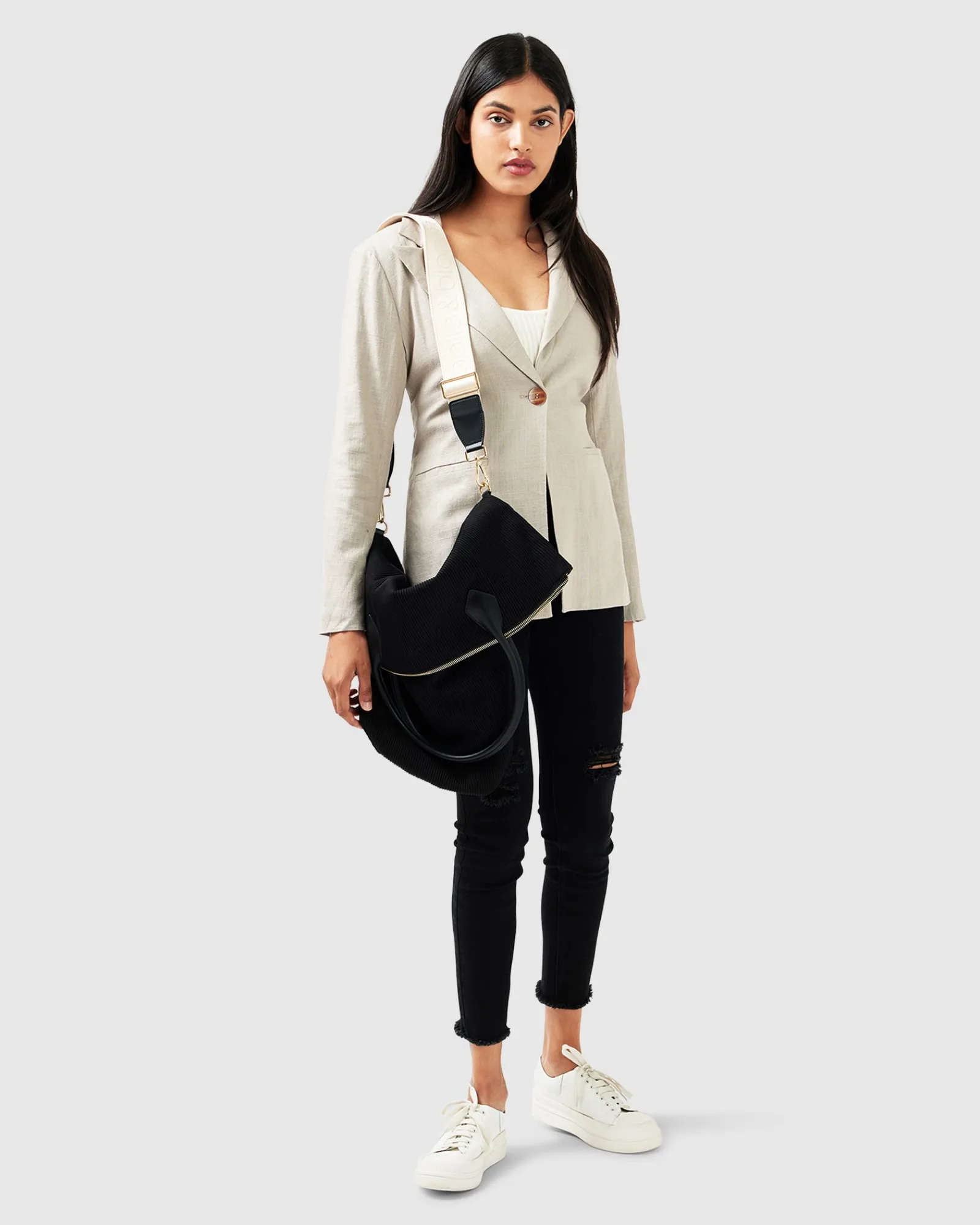 Sale Belle & Bloom Synergy Wrap Blazer - Warm Grey WarmGrey