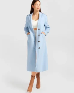 Best Belle & Bloom Tainted Love Longline Coat - Sky Blue SkyBlue