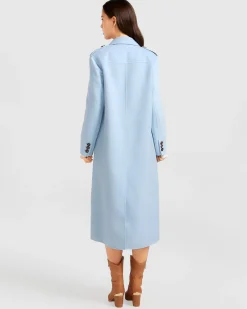 Best Belle & Bloom Tainted Love Longline Coat - Sky Blue SkyBlue