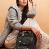 Sale Belle & Bloom 5th Ave Leather Backpack - Black