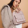 Hot Belle & Bloom 5th Ave Leather Backpack - Dusty Pink DustyPink