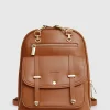Outlet Belle & Bloom 5th Ave Leather Backpack - Camel