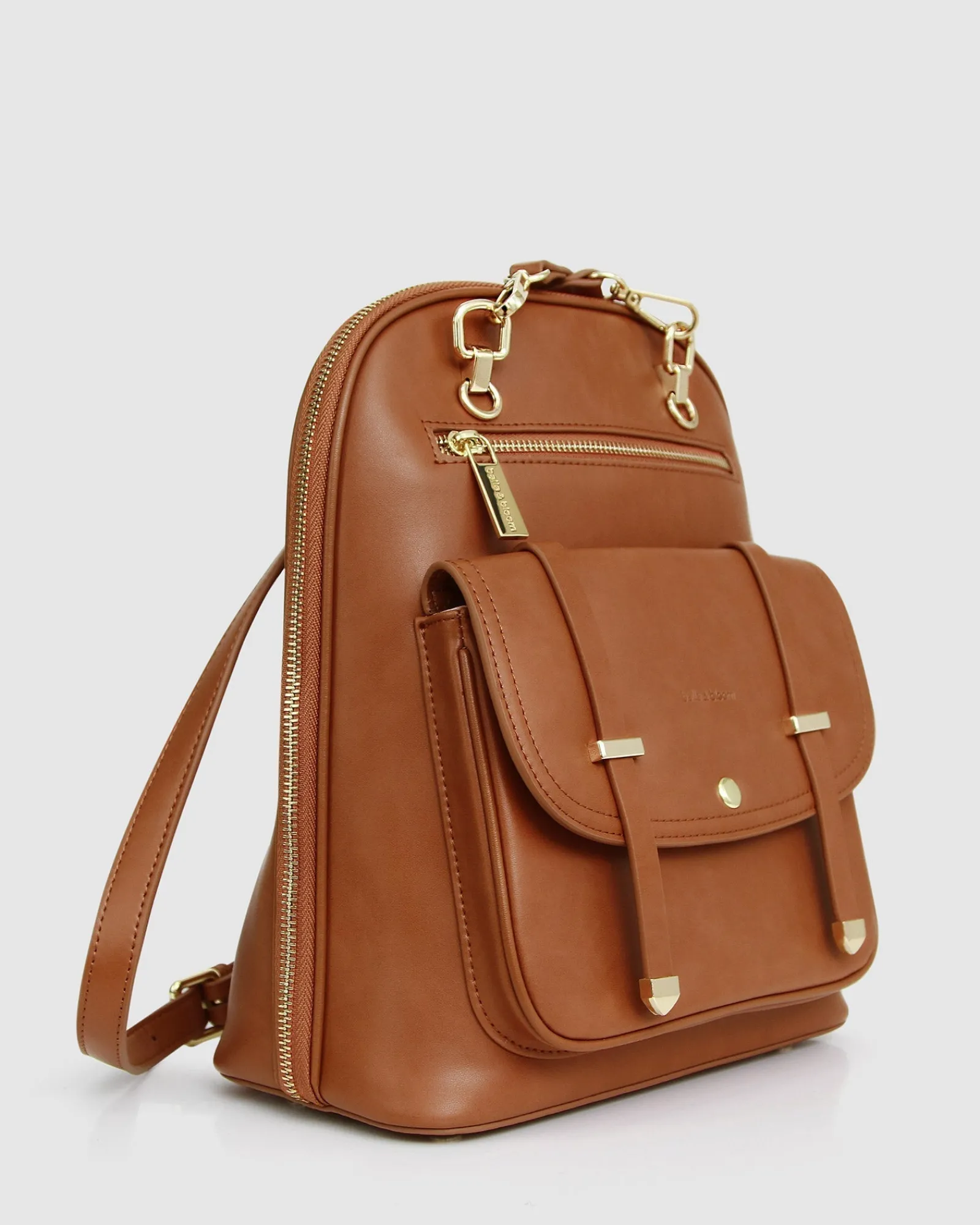 Outlet Belle & Bloom 5th Ave Leather Backpack - Camel
