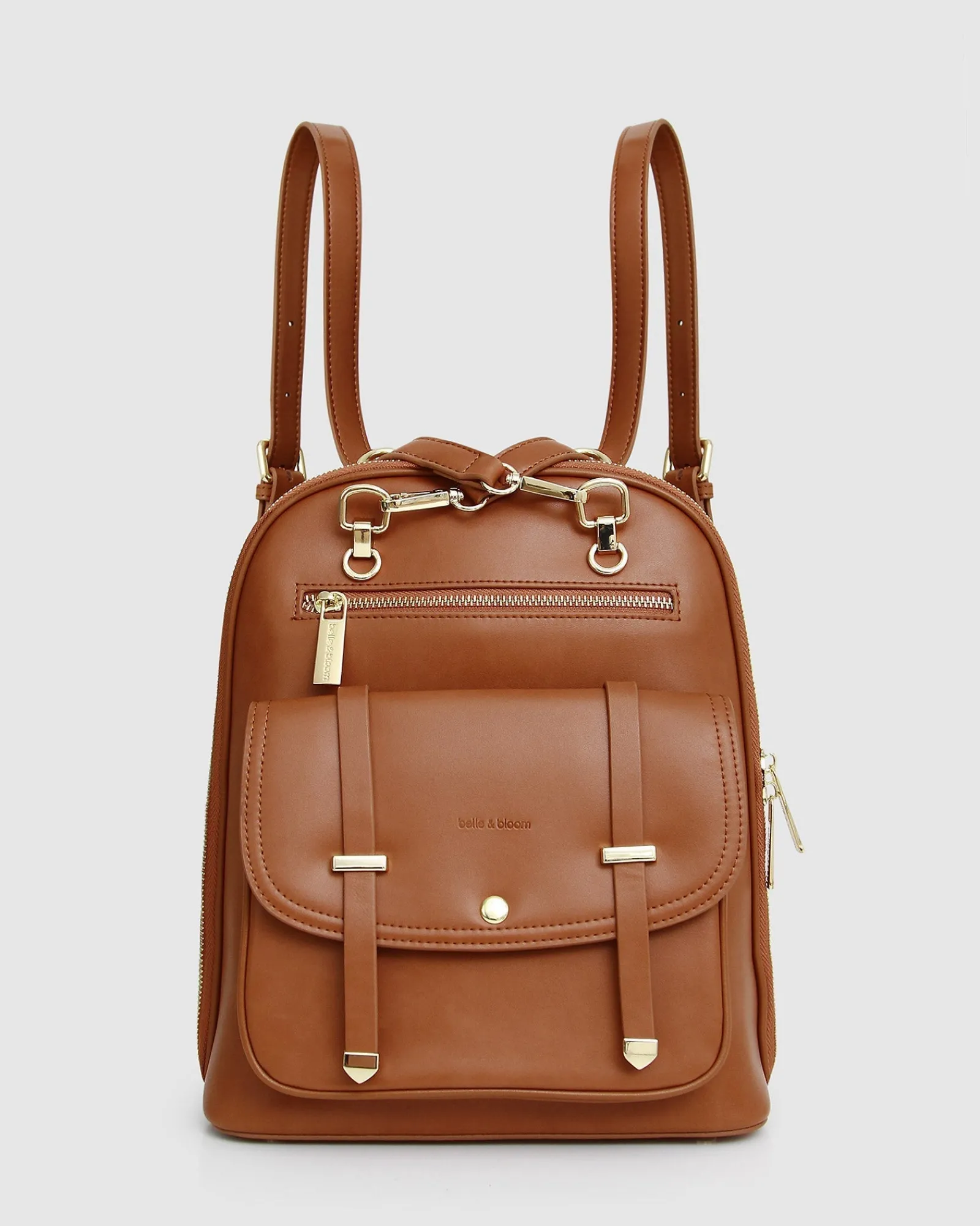 Outlet Belle & Bloom 5th Ave Leather Backpack - Camel