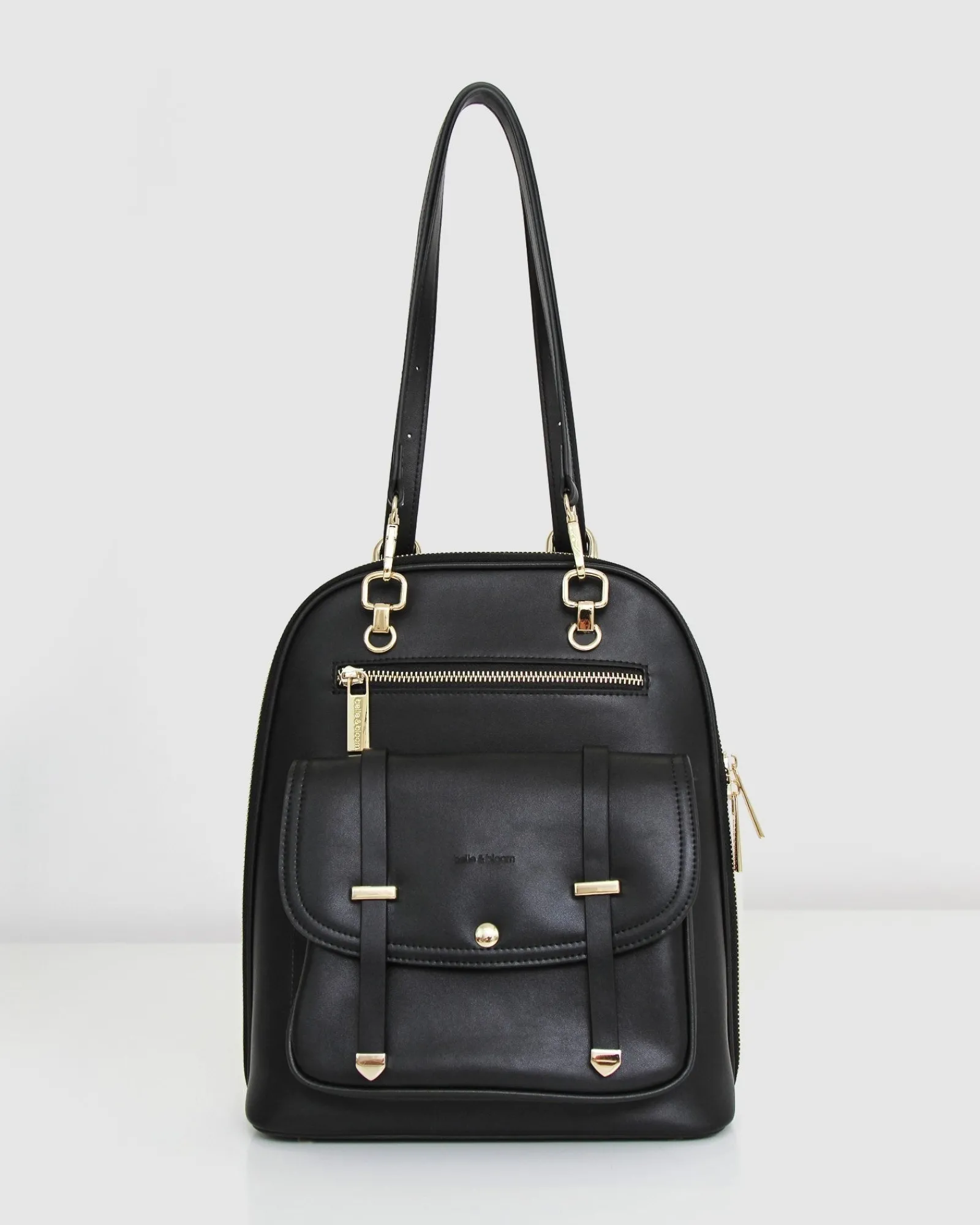 Sale Belle & Bloom 5th Ave Leather Backpack - Black