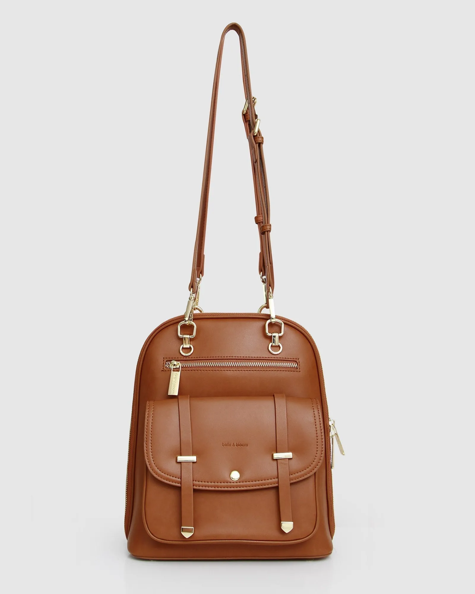 Outlet Belle & Bloom 5th Ave Leather Backpack - Camel