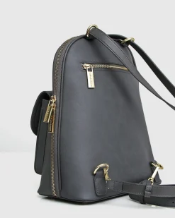Clearance Belle & Bloom 5th Ave Leather Backpack - Ash