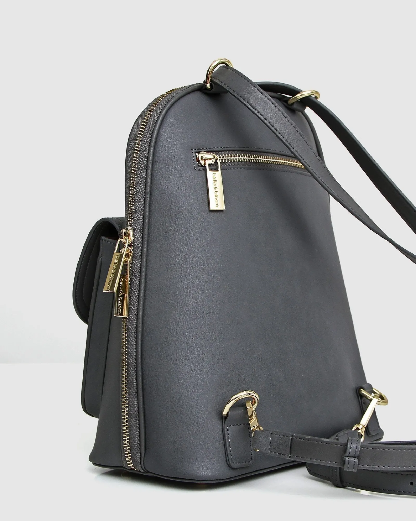 Clearance Belle & Bloom 5th Ave Leather Backpack - Ash