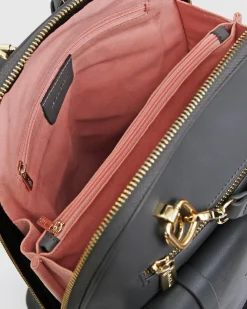 Clearance Belle & Bloom 5th Ave Leather Backpack - Ash