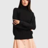 Outlet Belle & Bloom The Academy Turtleneck Jumper - Black