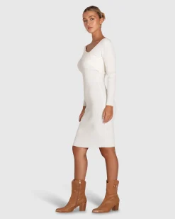 Clearance Belle & Bloom The Way You Move Knit Dress - Cream