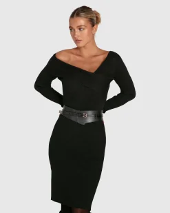 Best Belle & Bloom The Way You Move Knit Dress - Black