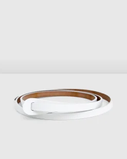 Best Belle & Bloom Tie The Knot Leather Belt - White
