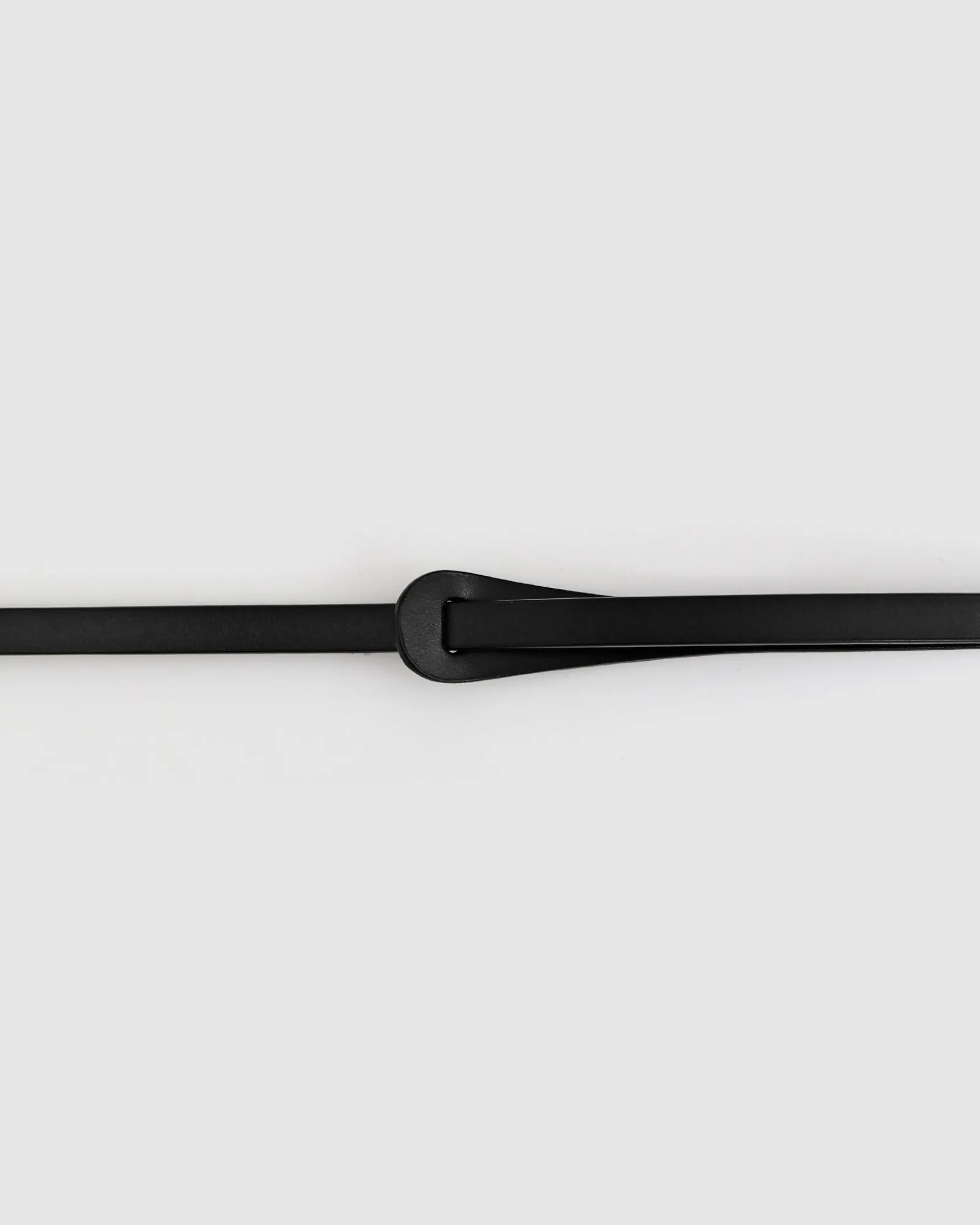 Online Belle & Bloom Tie The Knot Leather Belt - Black