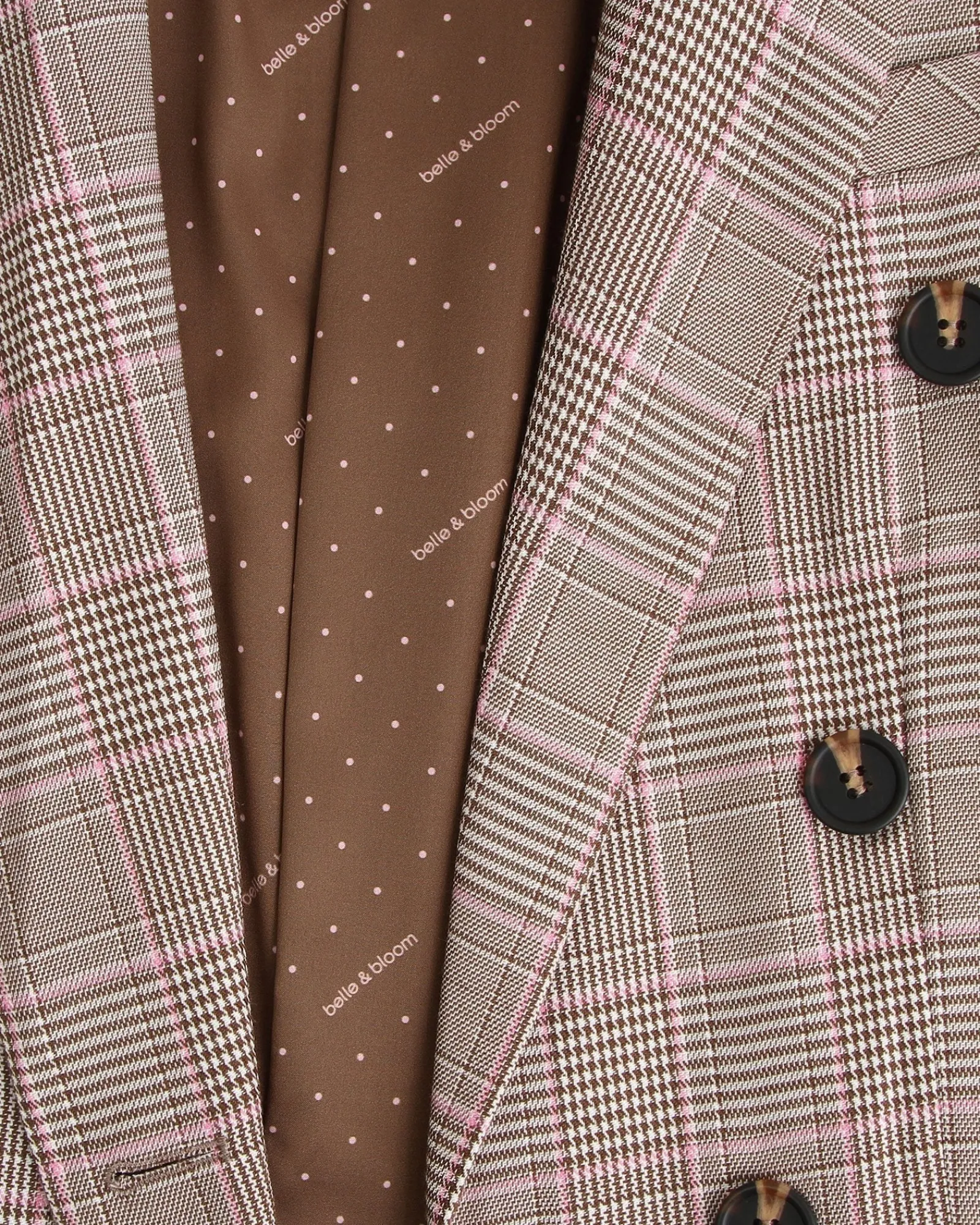 Outlet Belle & Bloom Too Cool For Work Plaid Blazer - Brown