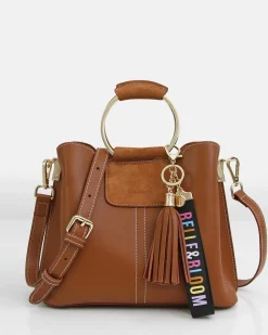Outlet Belle & Bloom Twilight Leather Cross-Body Bag - Brown BodyBag-Brown