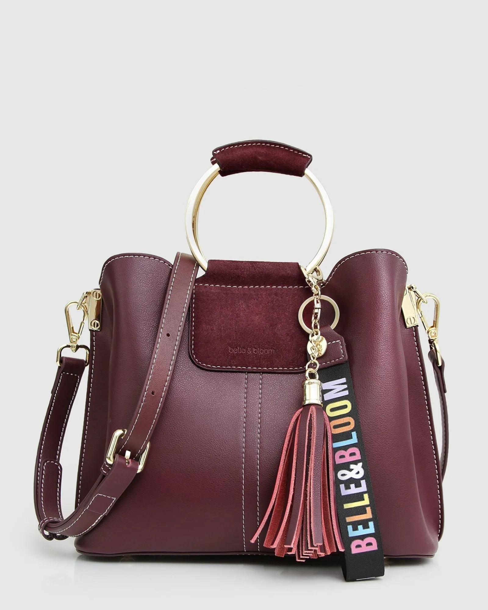 Best Belle & Bloom Twilight Leather Cross-Body Bag - Merlot BodyBag-Merlot