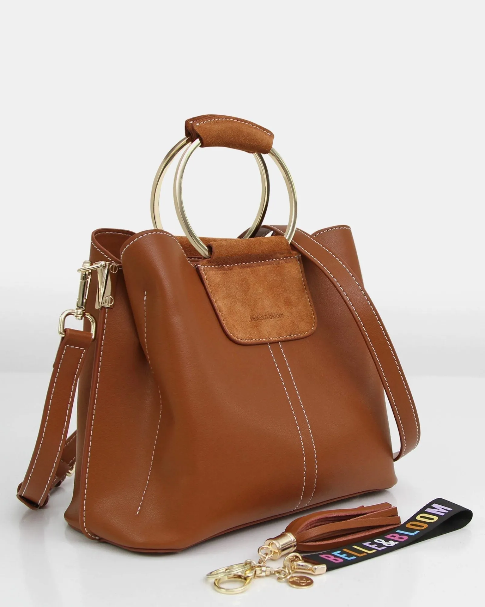 Outlet Belle & Bloom Twilight Leather Cross-Body Bag - Brown BodyBag-Brown