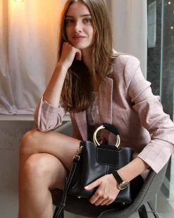 Online Belle & Bloom Twilight Leather Cross-Body Bag - Black BodyBag-Black