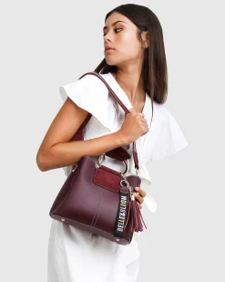 Best Belle & Bloom Twilight Leather Cross-Body Bag - Merlot BodyBag-Merlot