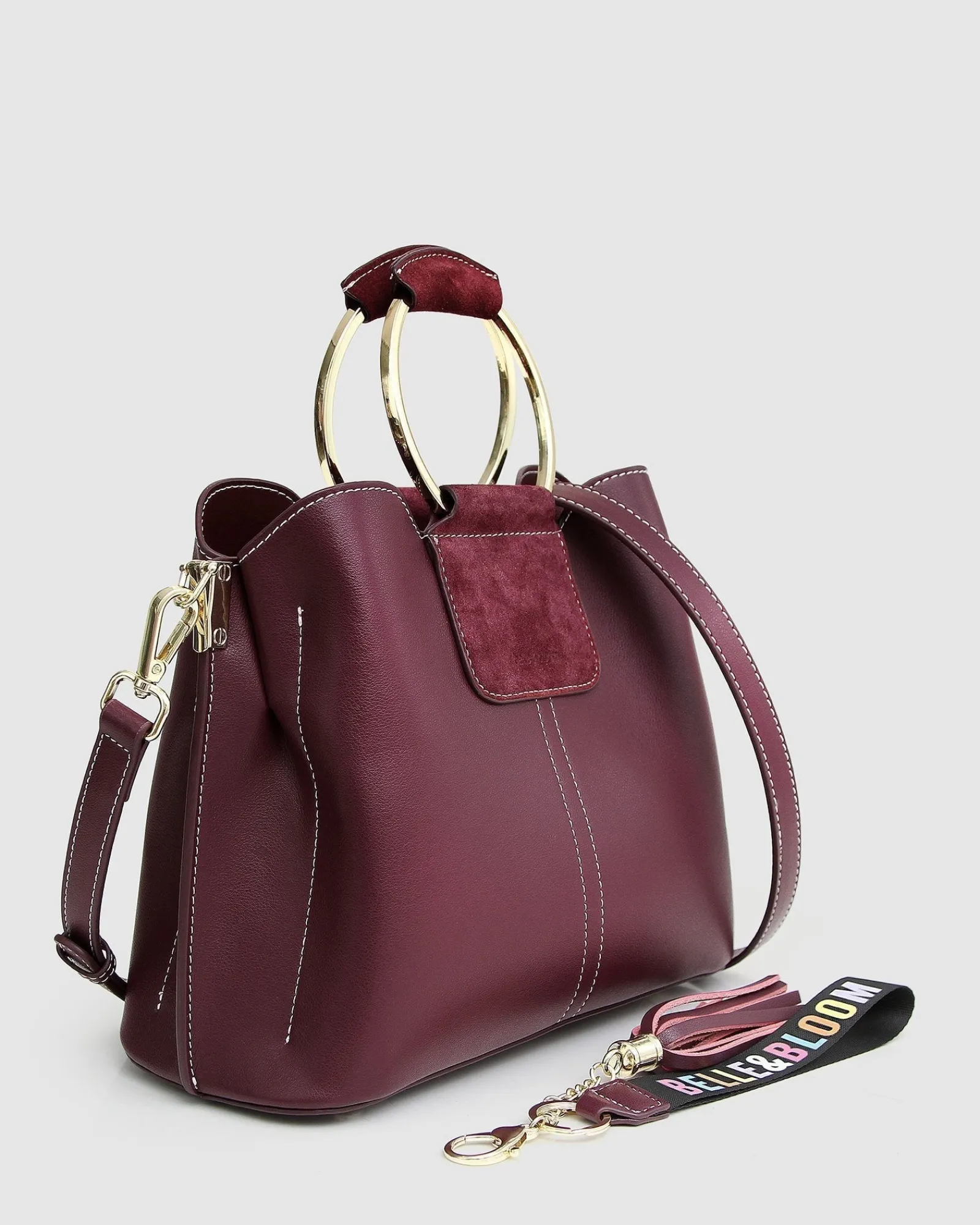 Best Belle & Bloom Twilight Leather Cross-Body Bag - Merlot BodyBag-Merlot