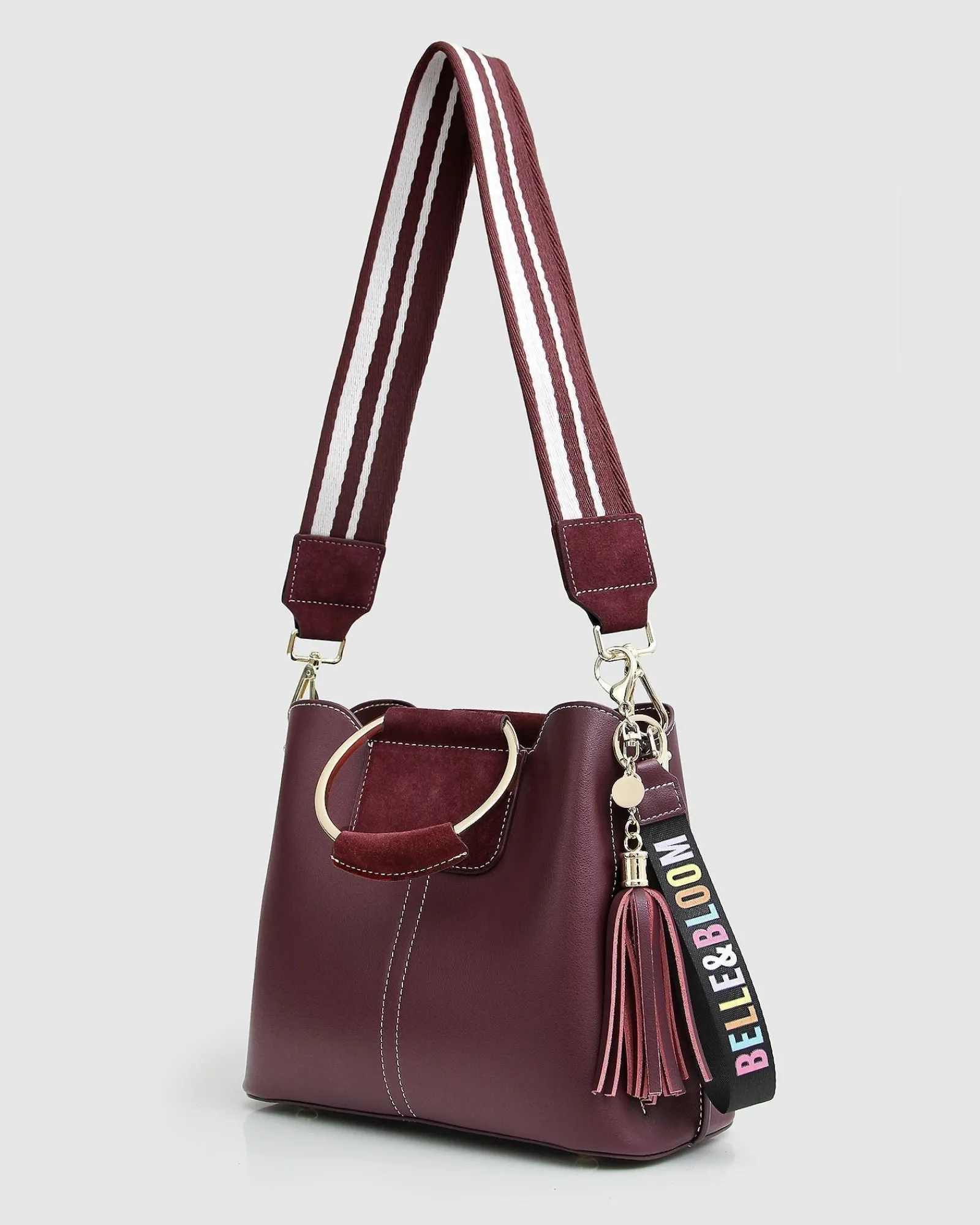 Best Belle & Bloom Twilight Leather Cross-Body Bag - Merlot BodyBag-Merlot