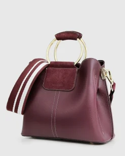 Best Belle & Bloom Twilight Leather Cross-Body Bag - Merlot BodyBag-Merlot